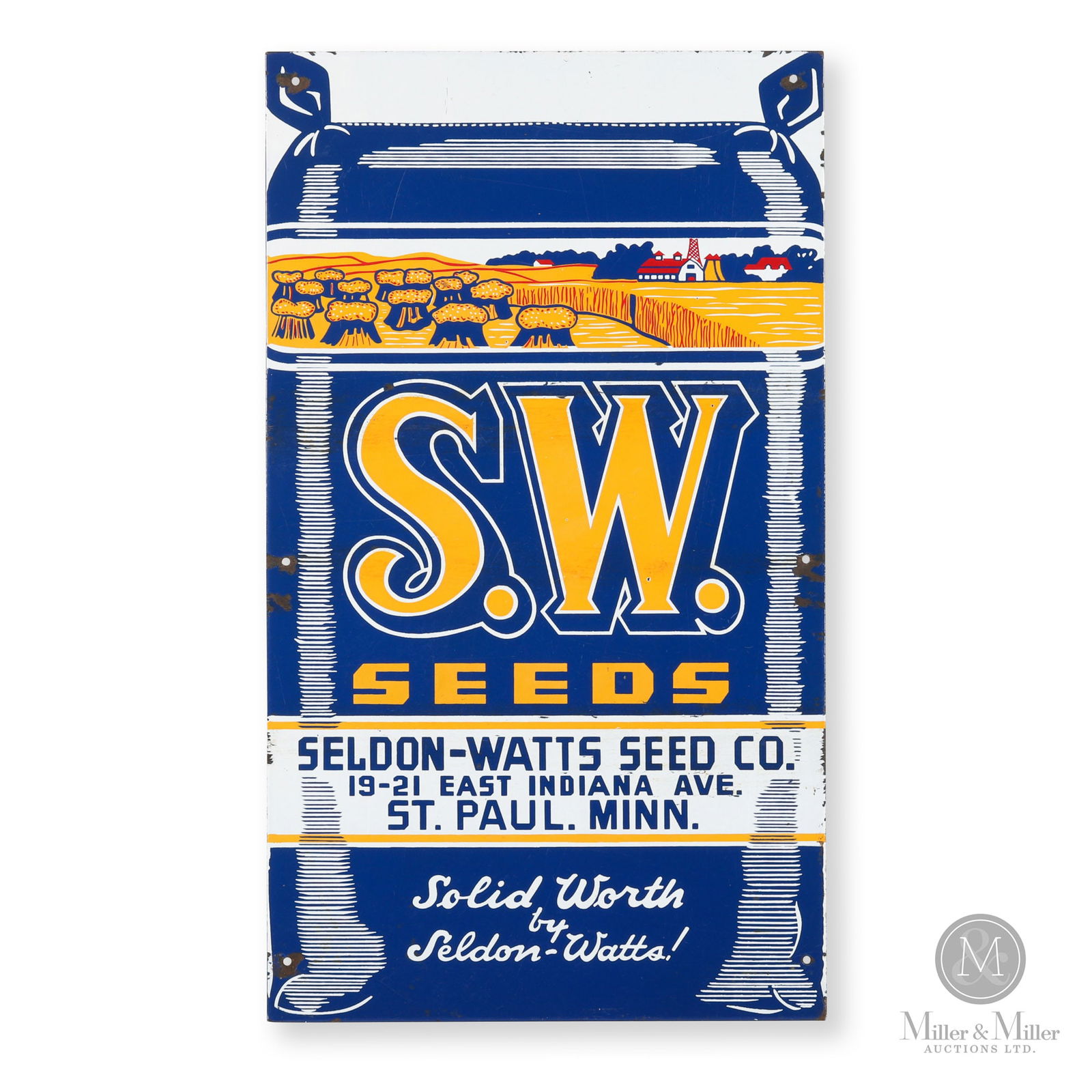 Seldon-Watts "S.W. Seeds" Sign (1 of 7)