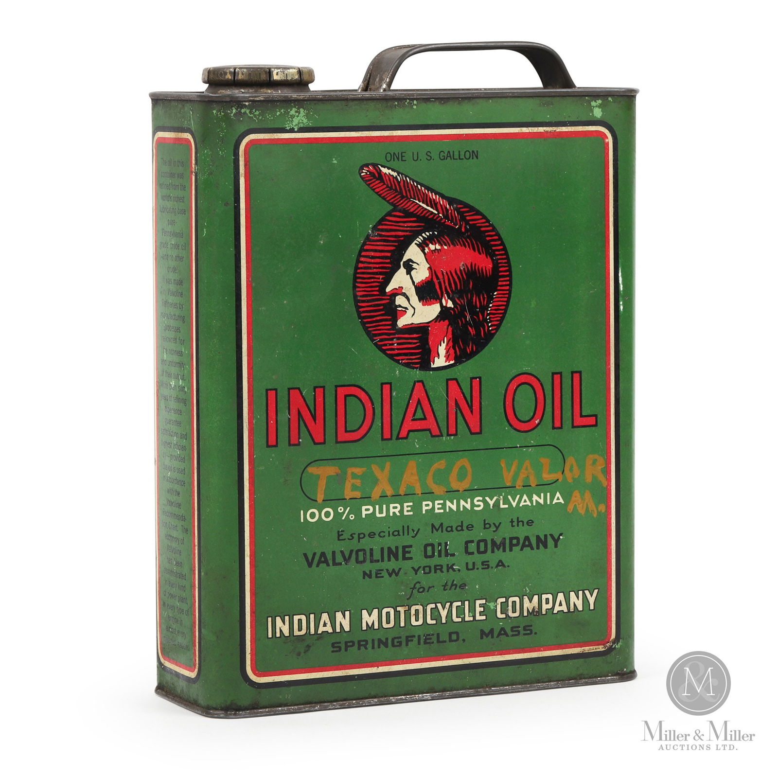 Indian Motocycle Oil One U.S. Gallon Can (1 of 9)