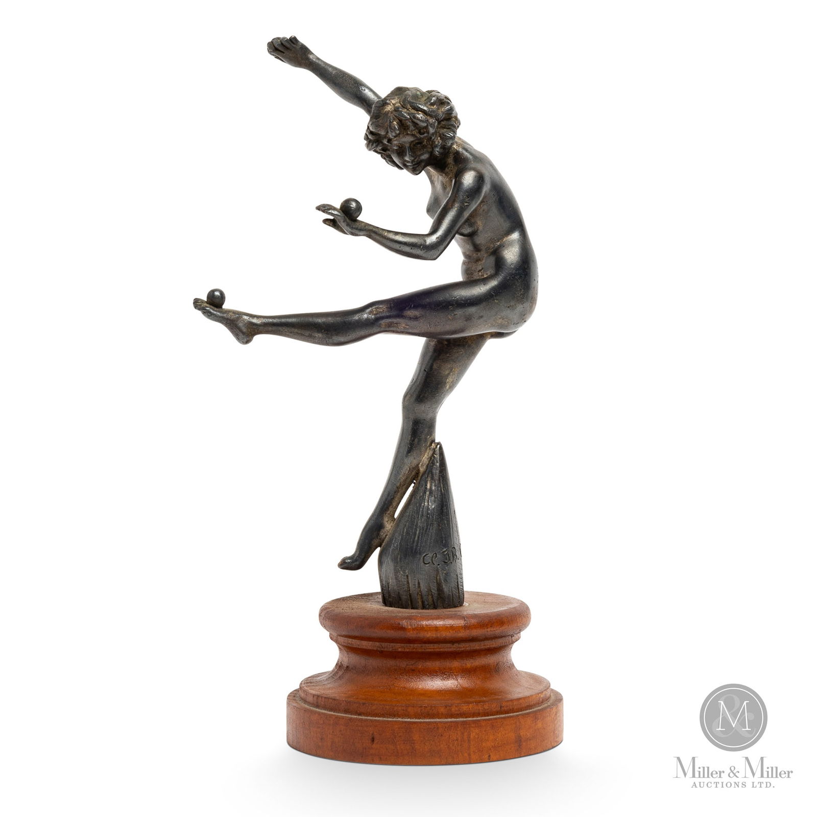 Art Deco "Balancing" Mascot by C. J. R. Colinet (1 of 7)