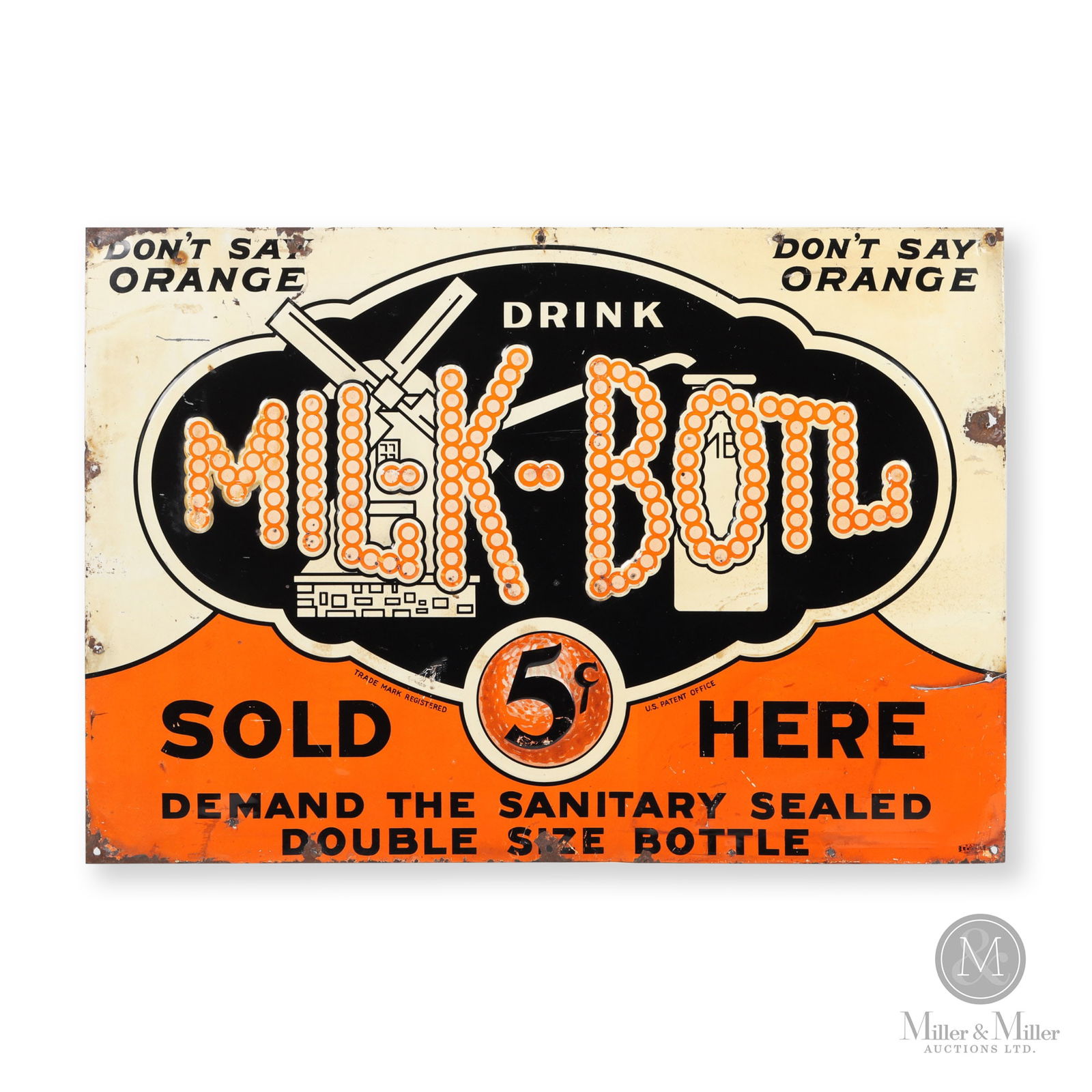Drink Milk-Bottle Orange Soda Sign (1 of 7)