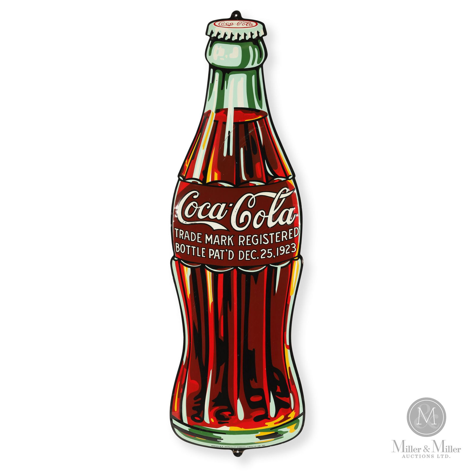 Coca-Cola "Christmas Patent Bottle" Sign (1 of 8)