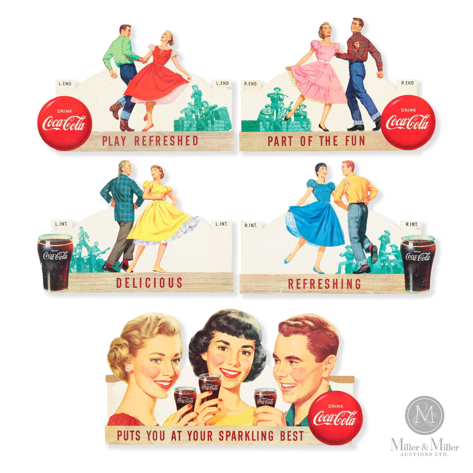CB Coca-Cola Die-cut "Square Dance" Festoon (1 of 13)
