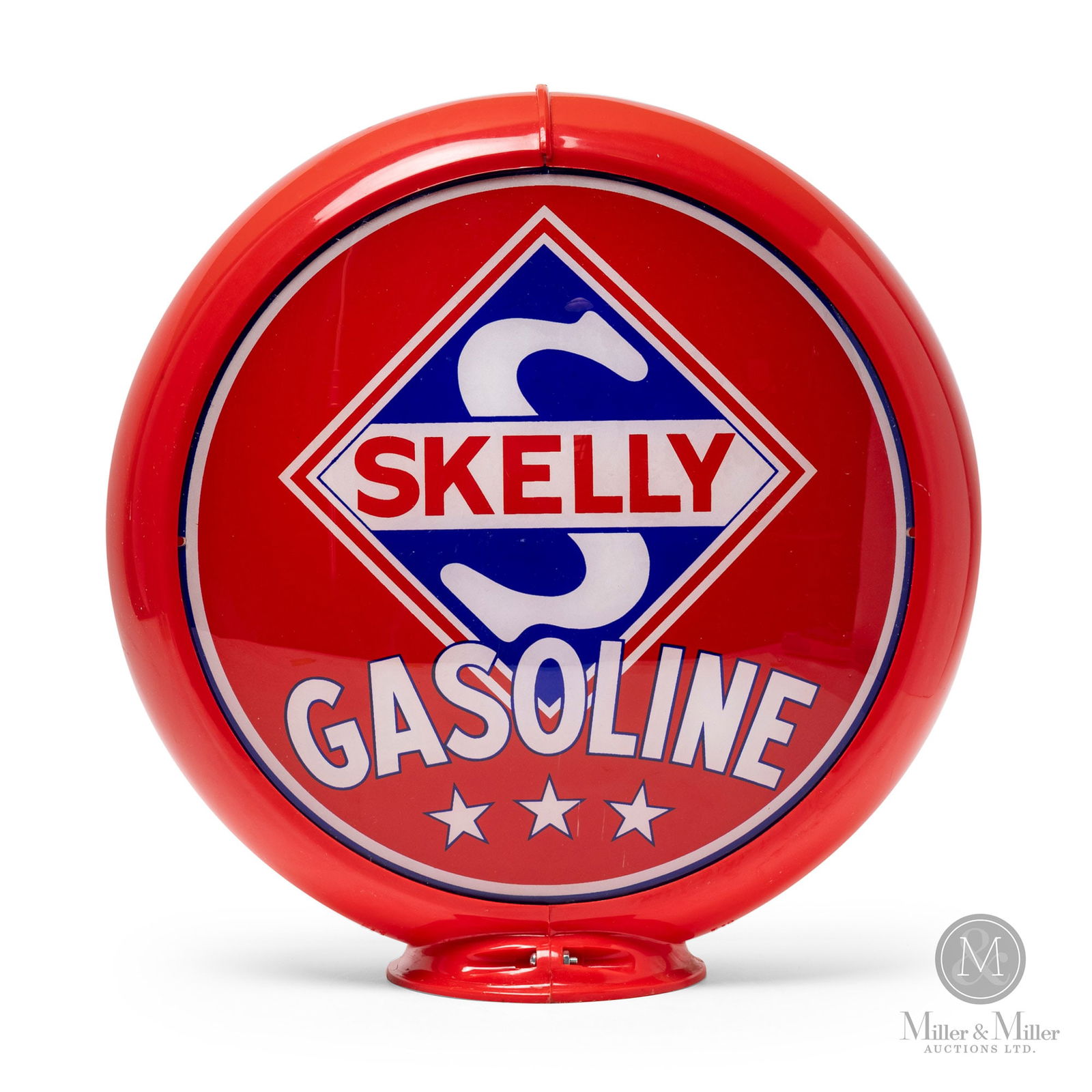 Skelly "Three Star" Gasoline Pump Globe (1 of 8)