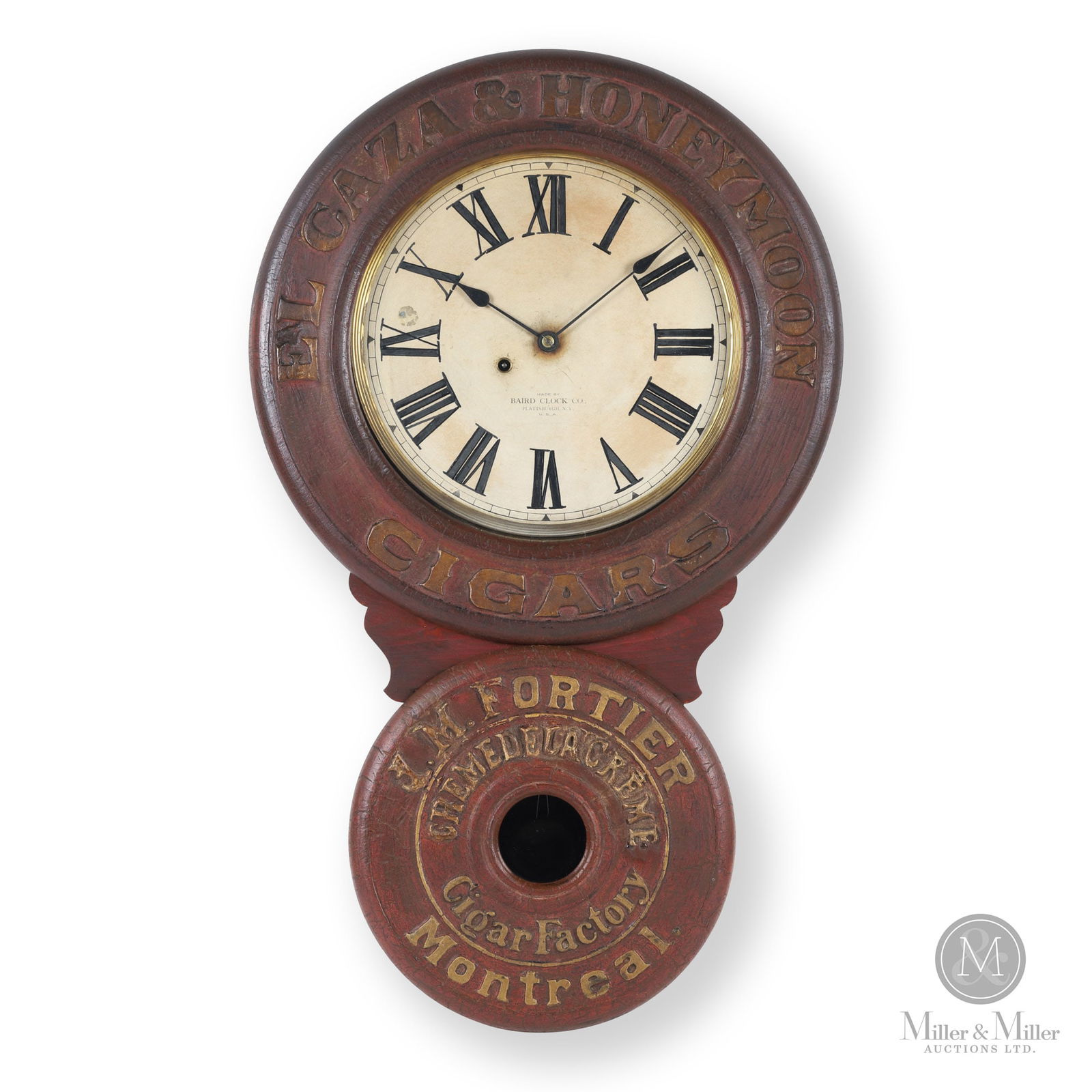 El Gaza & Honeymoon Cigars J.M. Fortier Montreal Baird Clock (1 of 12)