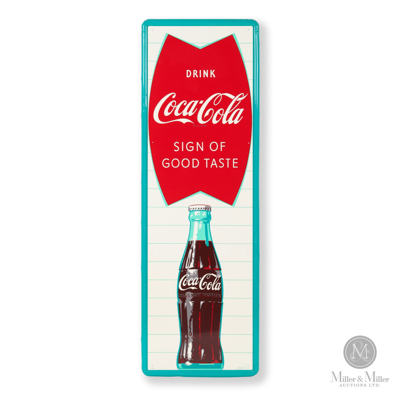 Coca-Cola Fishtail Bottle Vertical Sign (1 of 9)