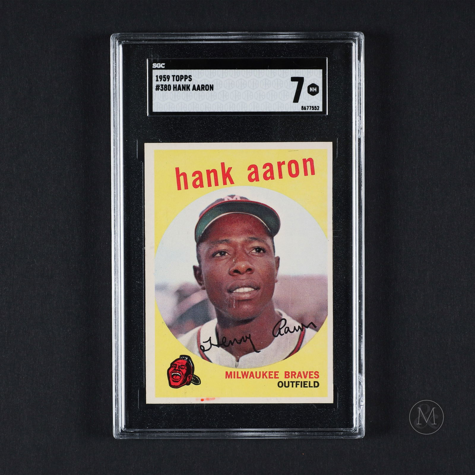 1959 Topps #380 Hank Aaron (SGC 7 NM) (1 of 2)