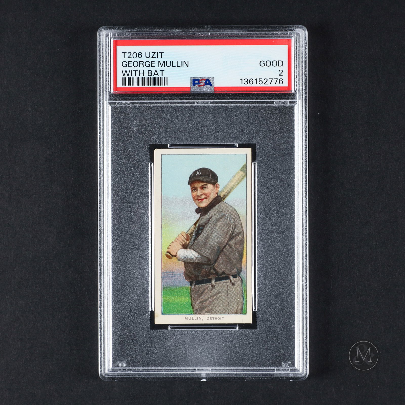 1909-11 T206 Uzit George Mullin-With Bat (PSA 2 GD) (1 of 2)