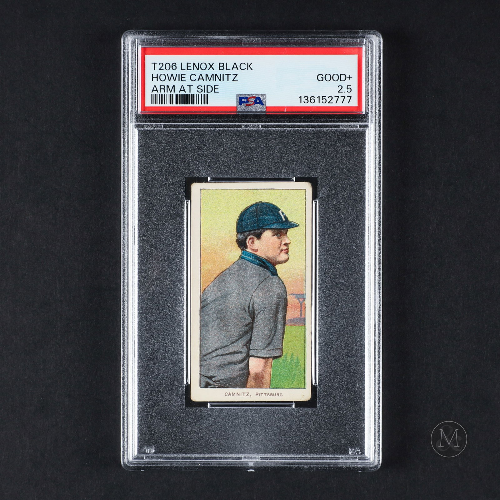 1909-1911 T206 Lenox-Black Howie Camnitz-Arm at Side (PSA 2.5 GD+) (1 of 2)