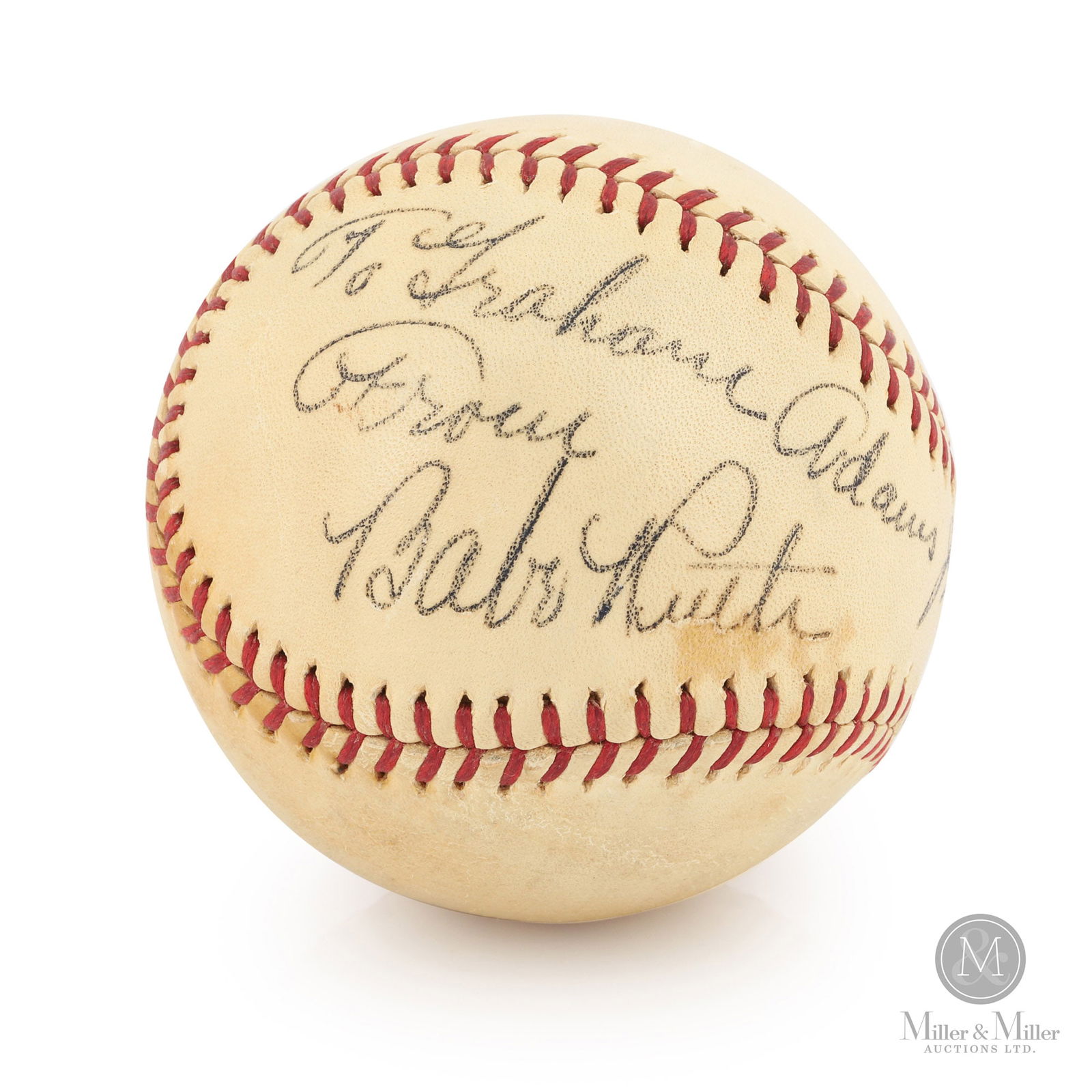 Babe Ruth Inscribed Single Signed OAL Baseball (PSA LOA) (1 of 6)