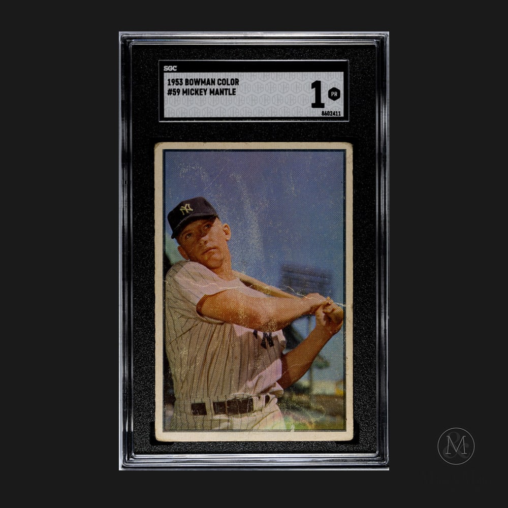 1953 Bowman #59 Mickey Mantle (SGC 1 PR) (1 of 2)