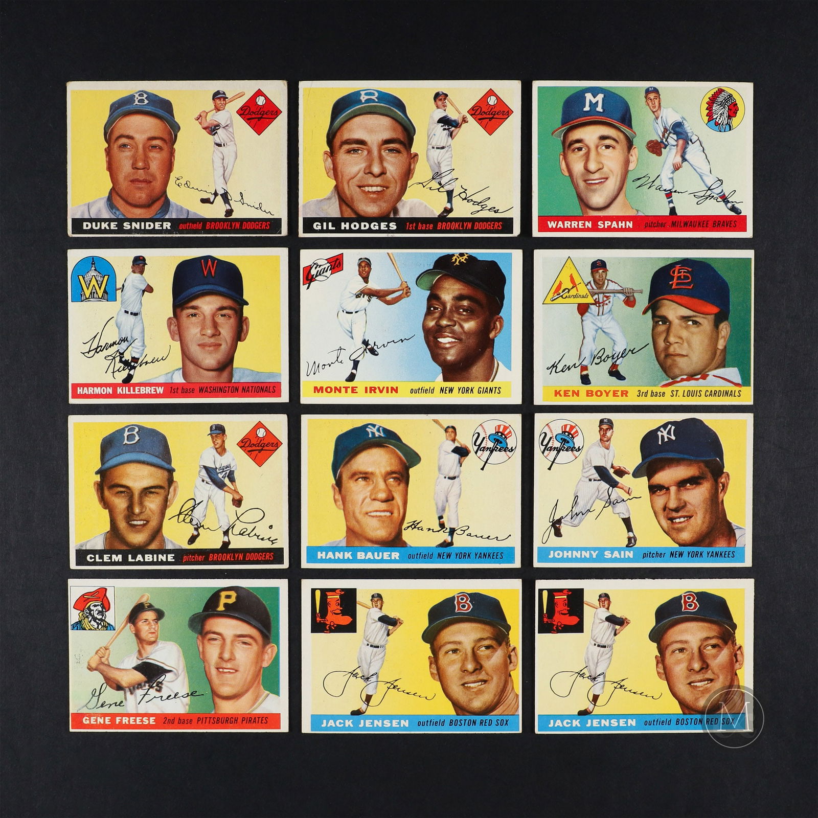 1955 Topps Baseball Group (12) (1 of 7)