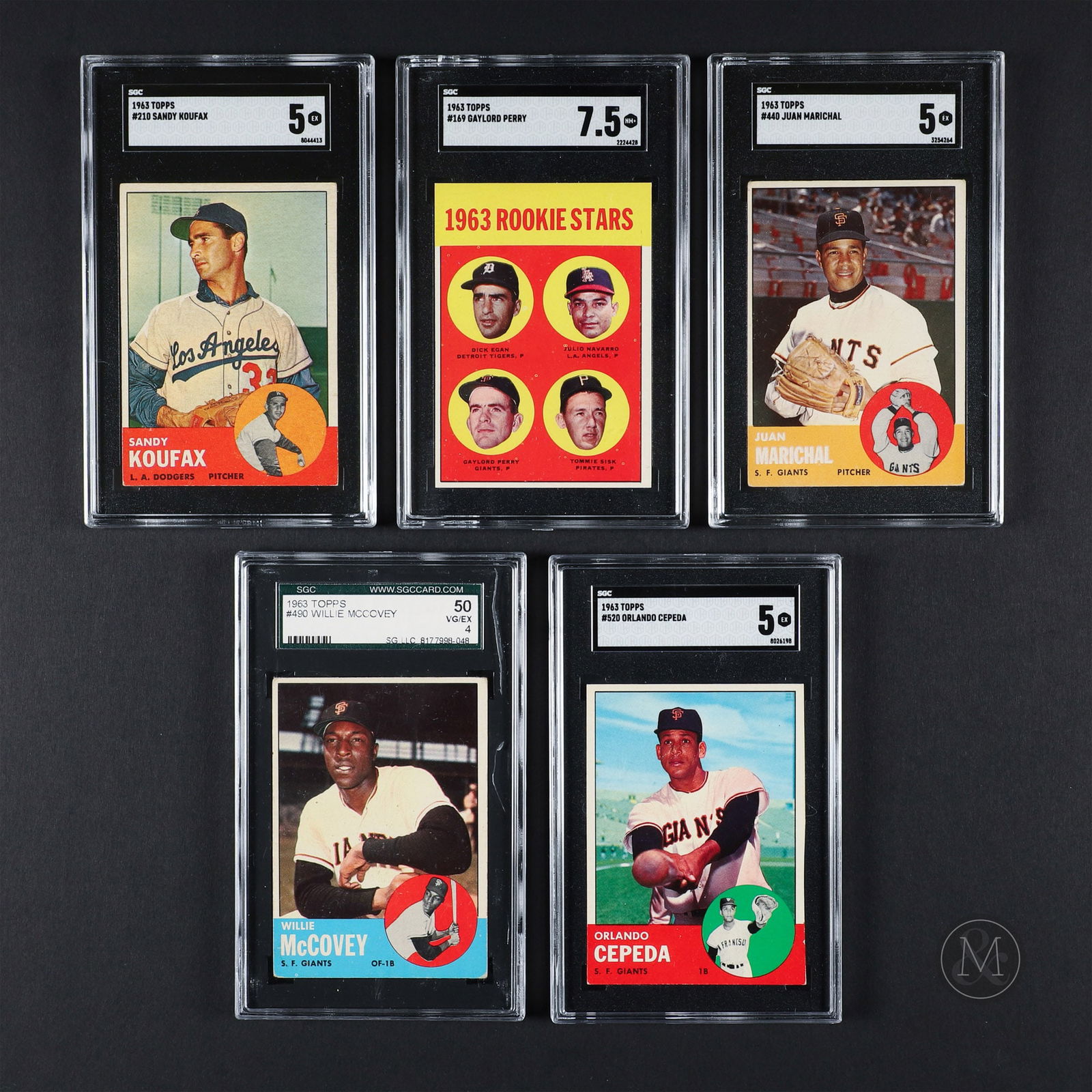 1963 Topps SGC Graded Group (5) (1 of 9)