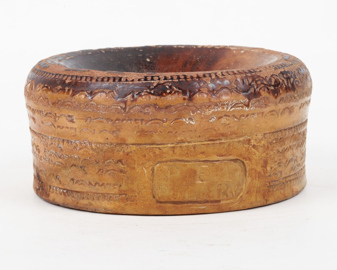 PEI Pottery Spittoon Pair - 6