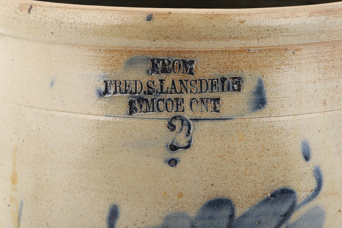 Lansdele, Simcoe 2 Gal Cream Crock - 3