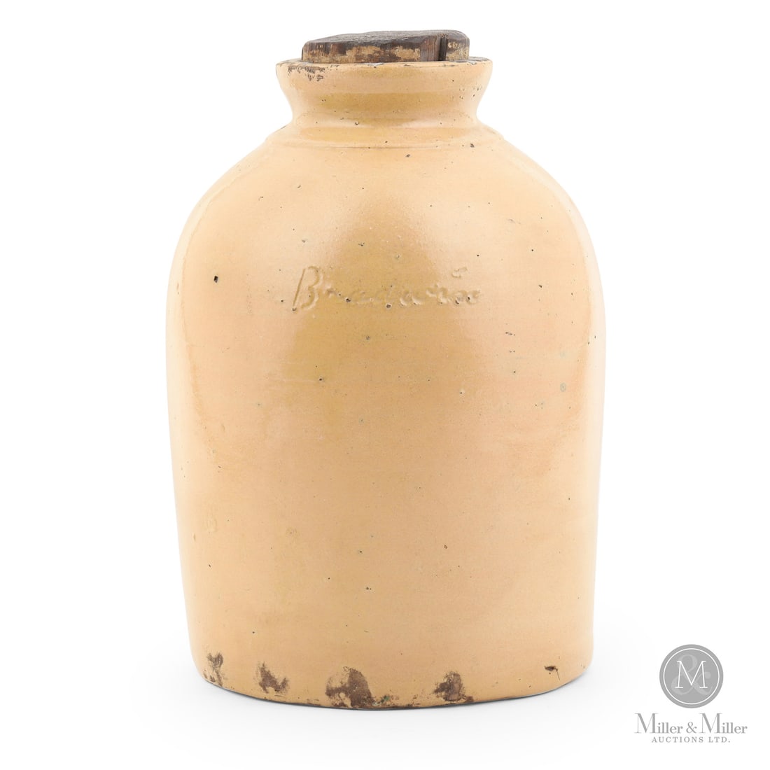 Bradwin, Wingham Pottery Tomato Jar: Canadian. 1880. Brothers Joseph and Edmund Bradwin operated potteries in both Mount Forest and Wingham, Ontario, in the last quarter of the nineteenth century. This earthenware tomato jar has the