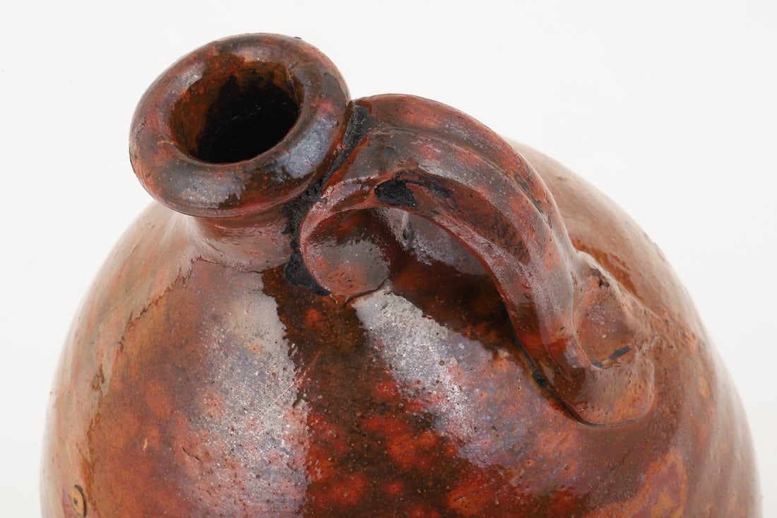 Early Quebec Earthenware Jug - 6