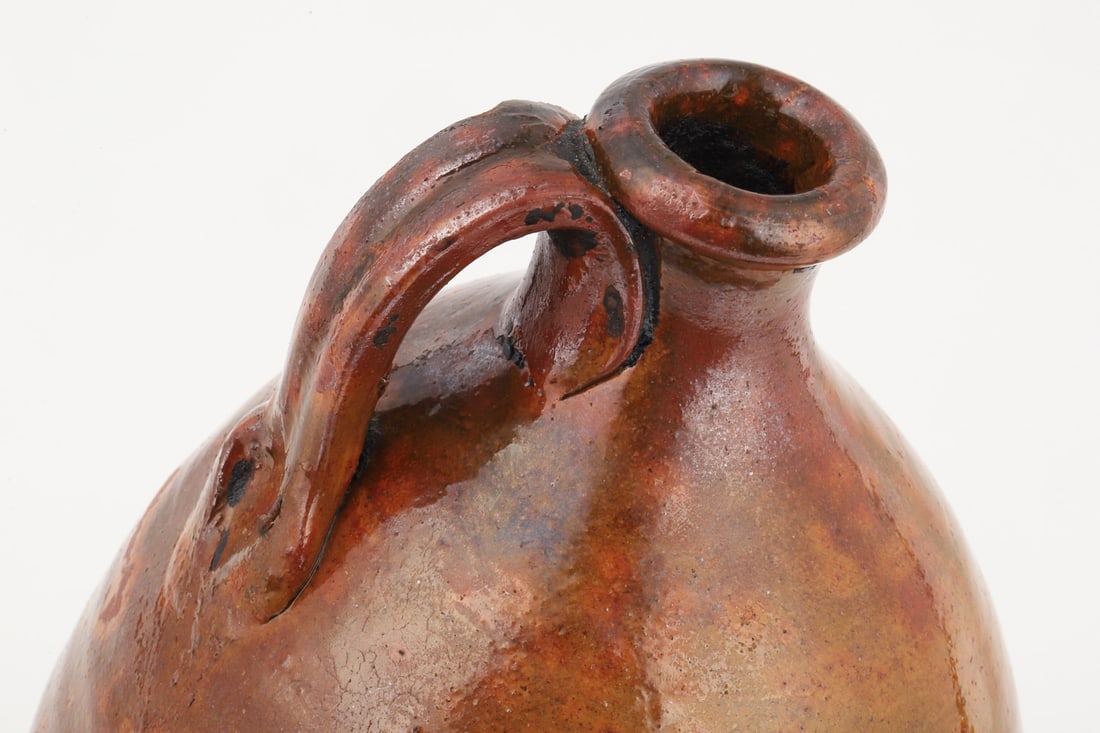 Early Quebec Earthenware Jug - 7