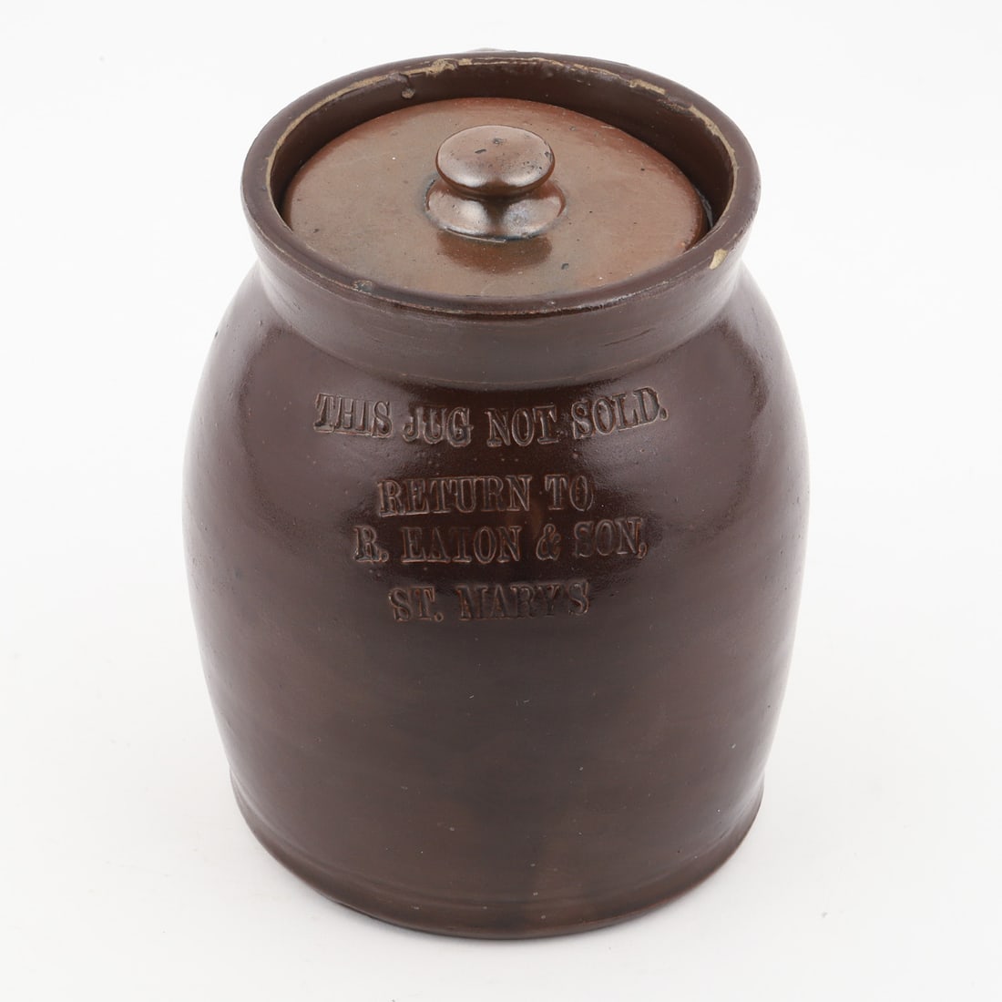 Eaton & Son, St. Marys 1/4 Gal Tea Crock - 4