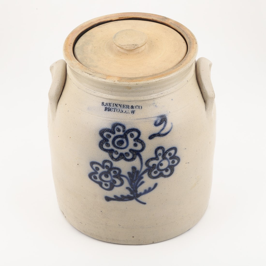 Skinner & Co., Picton CW 2 Gal Cream Crock - 3