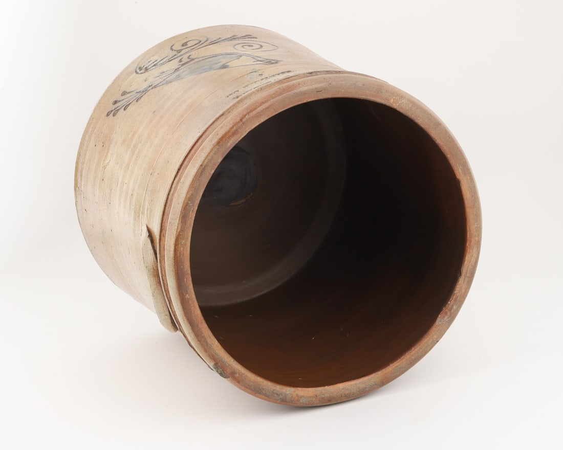 Rare Welding Brantford Bird Cream Crock - 7