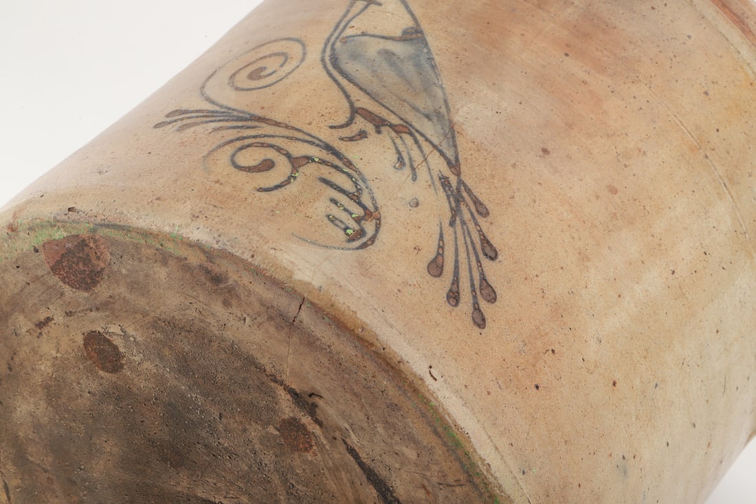 Rare Welding Brantford Bird Cream Crock - 9