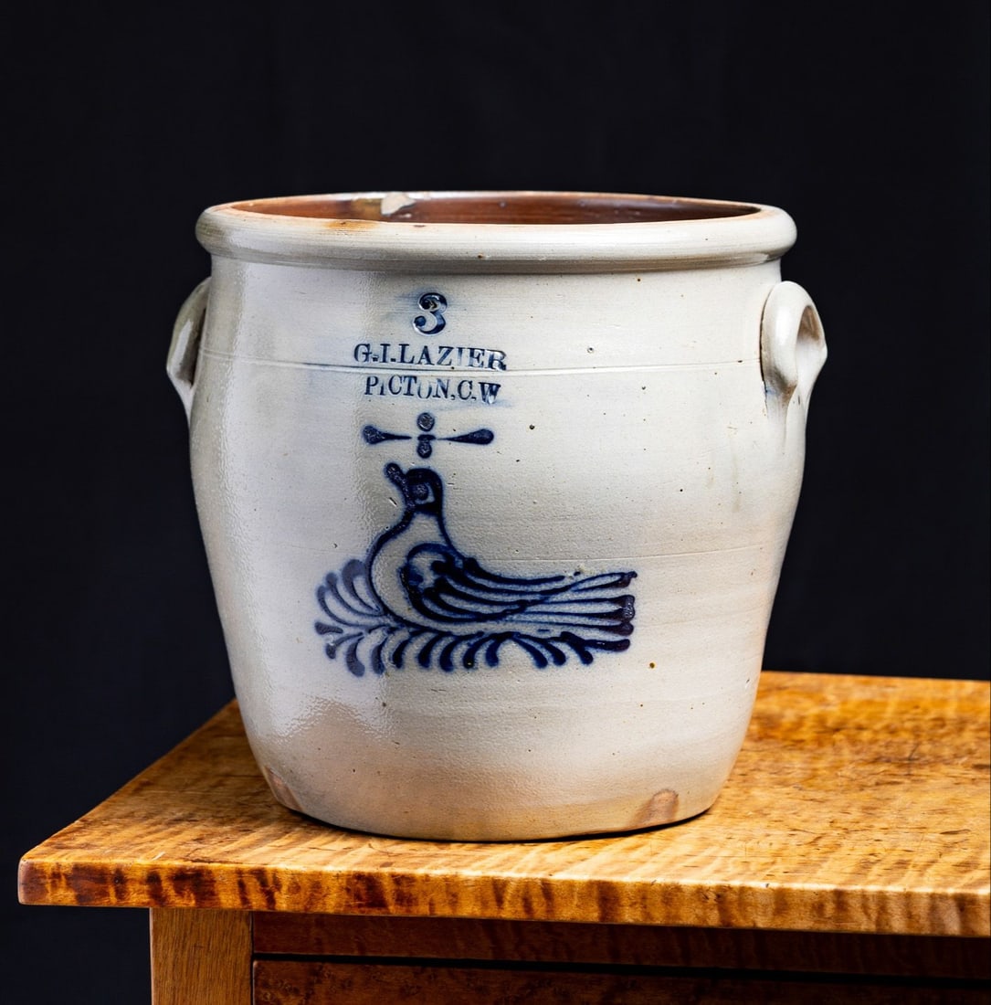 Lazier, Picton CW 3 Gal Cream Crock - 2