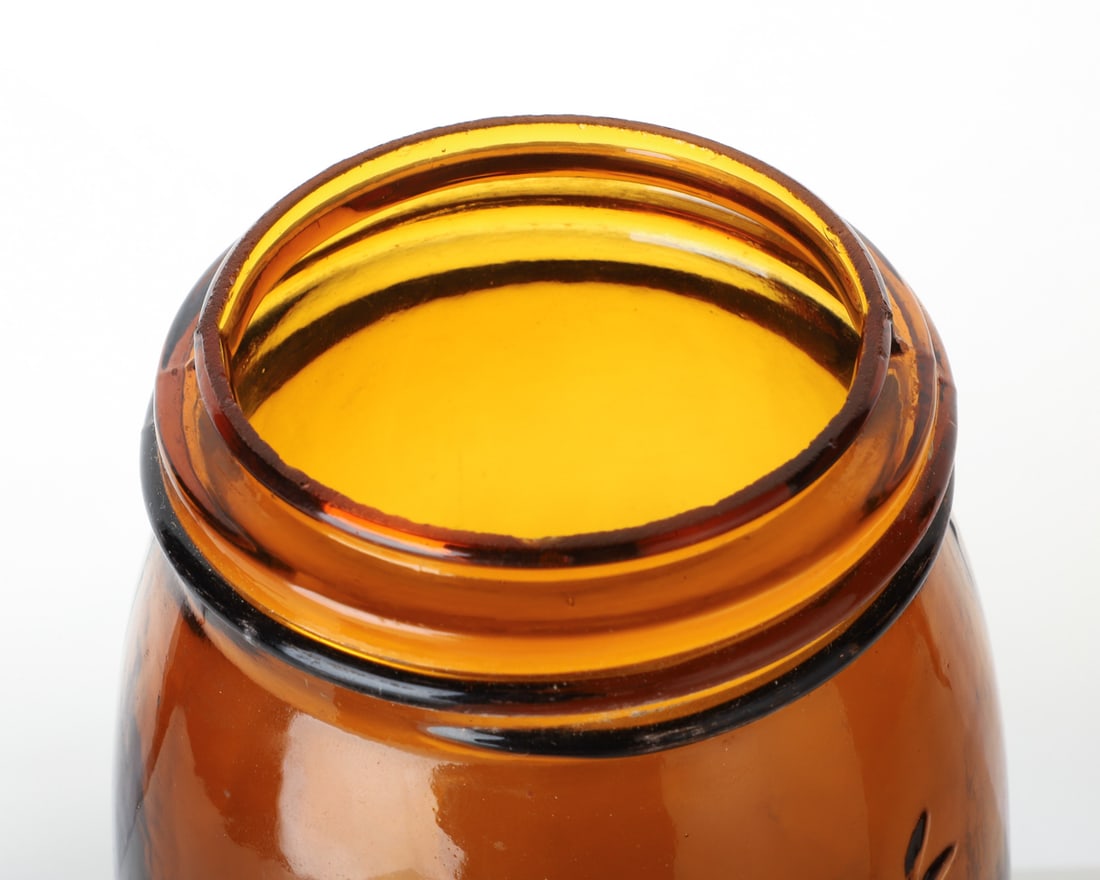 Amber Beaver Quart Fruit Jar - 5