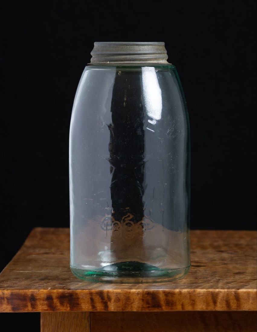 ACME 1893 Star Mason 1/2 Gal Fruit Jar - 2