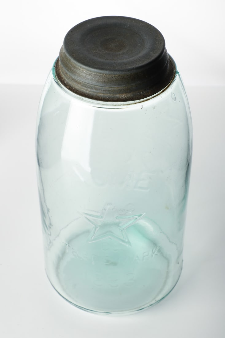 ACME 1893 Star Mason 1/2 Gal Fruit Jar - 6