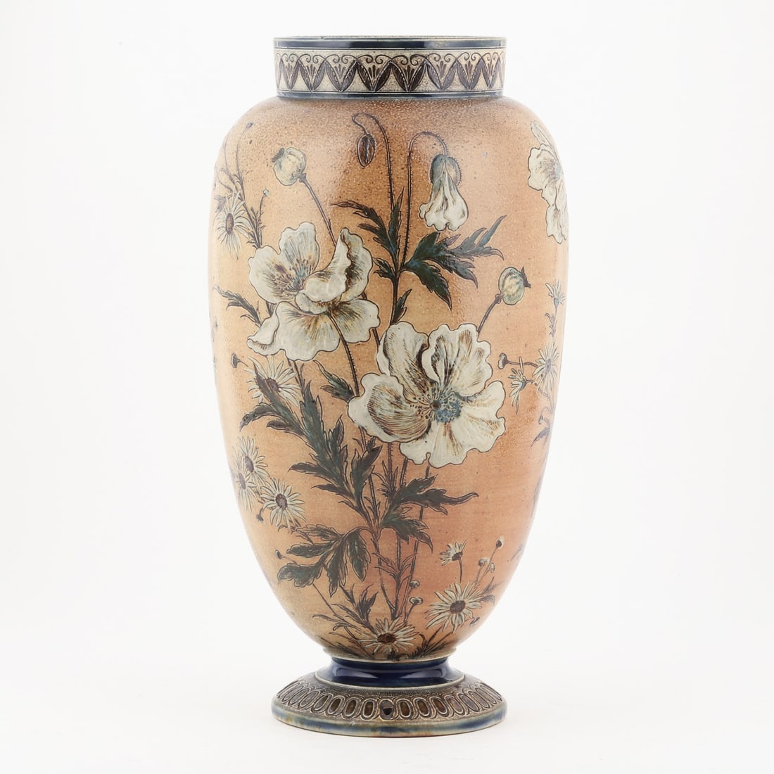 Martin Brothers Floral Footed Vase - 5