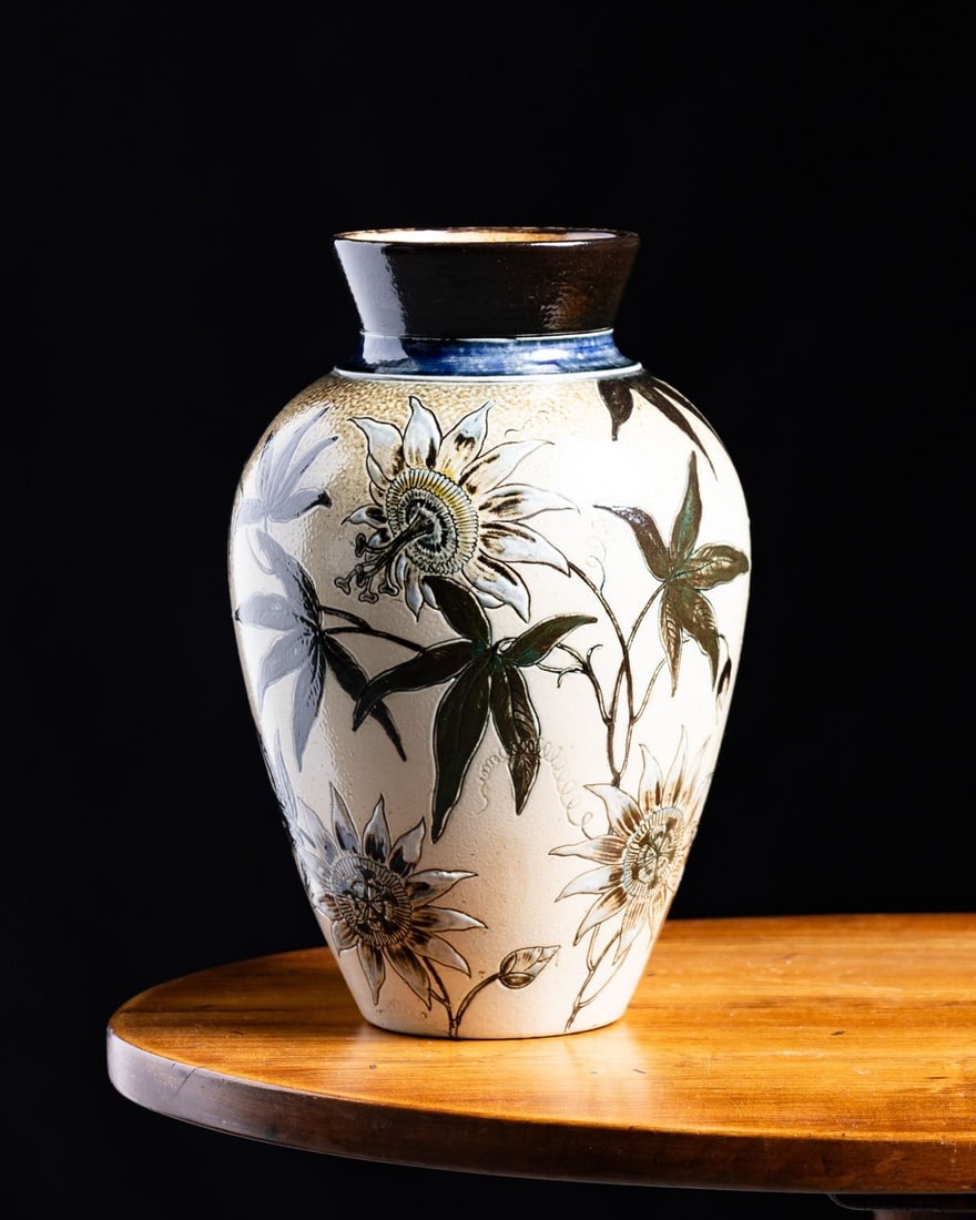 Martin Brothers Floral Vase - 2