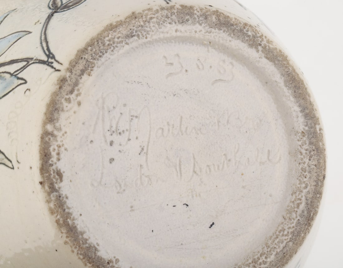 Martin Brothers Floral Vase - 8