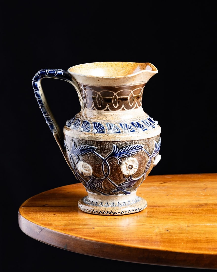 Martin Brothers Floral Pitcher - 2