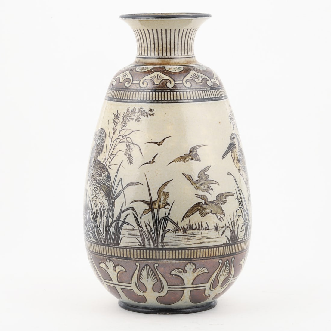 Martin Brothers Waterfowl Vase - 4