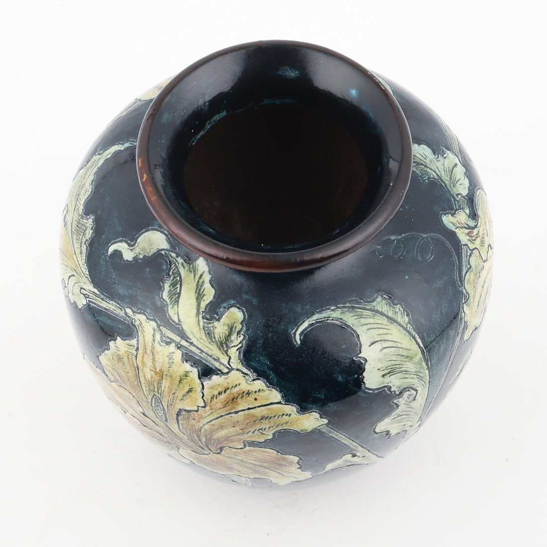 Martin Brothers Hibiscus Vase - 6