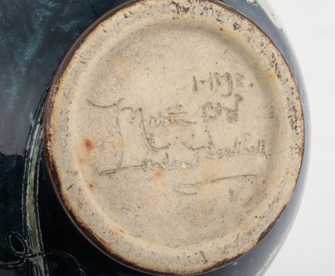 Martin Brothers Hibiscus Vase - 8