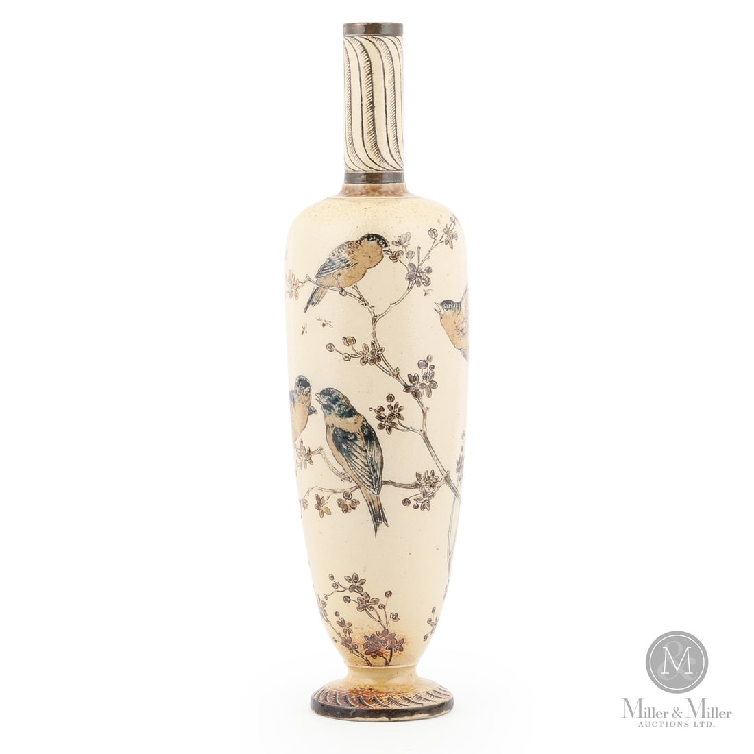 Martin Brothers Birds and Flowers Vase (1 of 8)