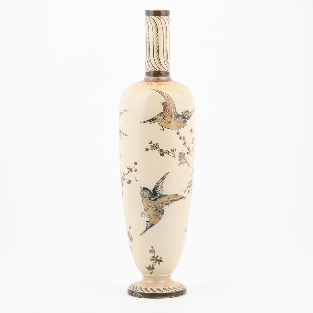 Martin Brothers Birds and Flowers Vase - 4