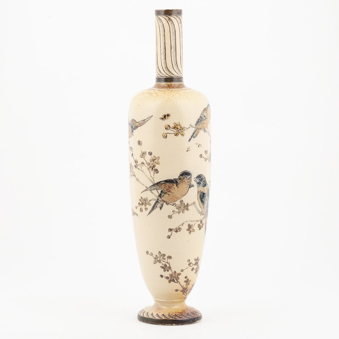 Martin Brothers Birds and Flowers Vase - 5