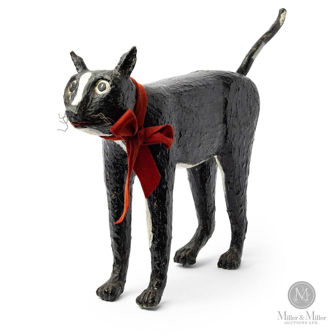 Folk Art Carved Cat (1 of 8)