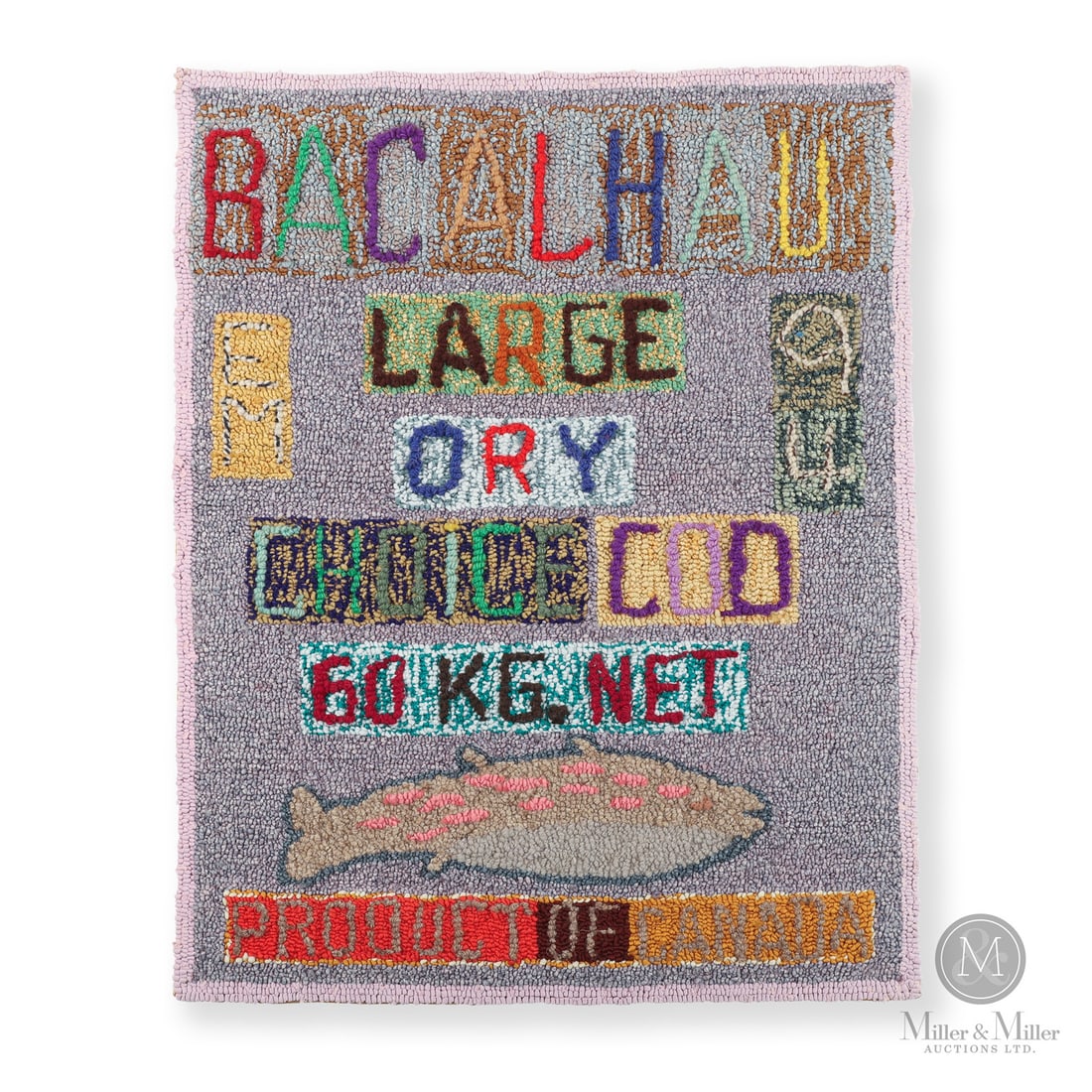 Elmer Mingo - Bacalhau Cod Hooked Rug (1 of 5)