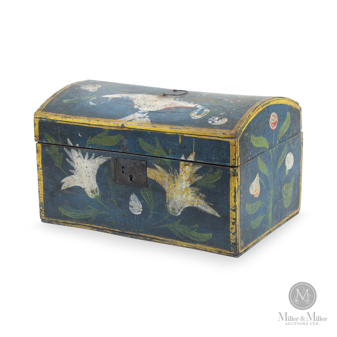 Medium French Box with Flowers (1 of 9)