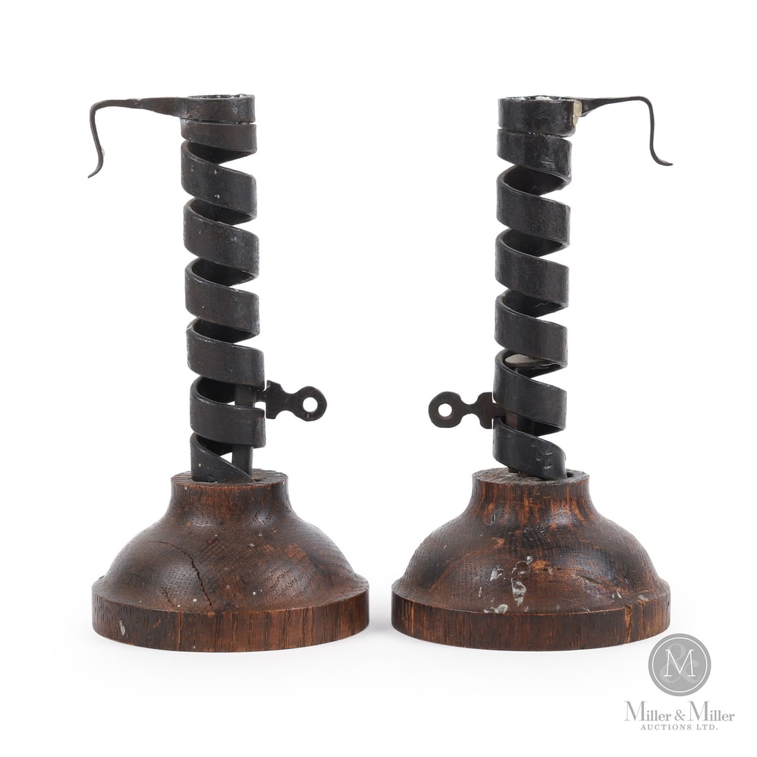 Forged Candlesticks with Rat Tails (1 of 7)