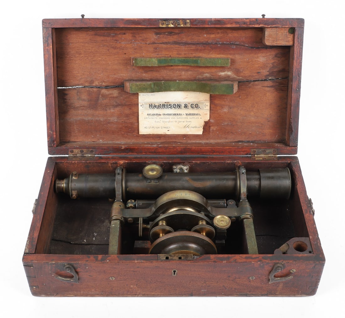 Surveyor's Level Grand Trunk Railway Harrison & Co Montreal, Quebec - 2