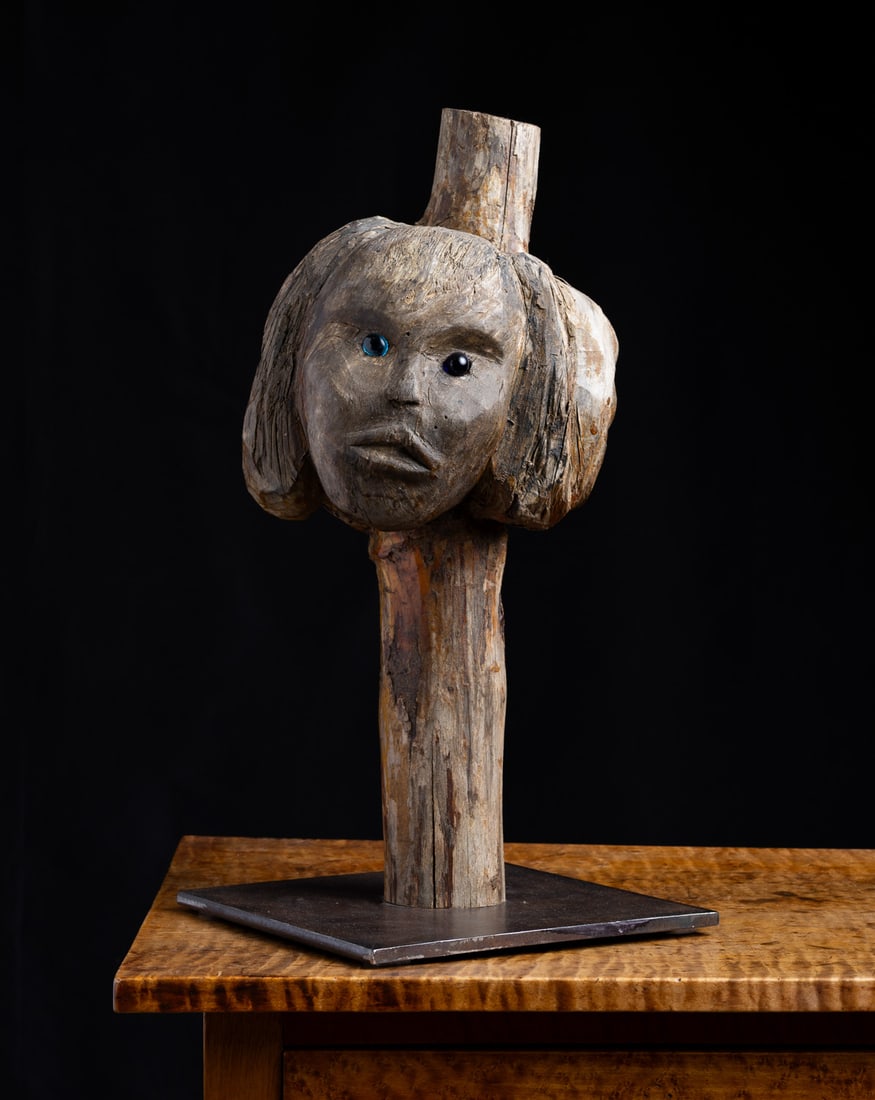 Burl Multi-Face Sculpture - 9