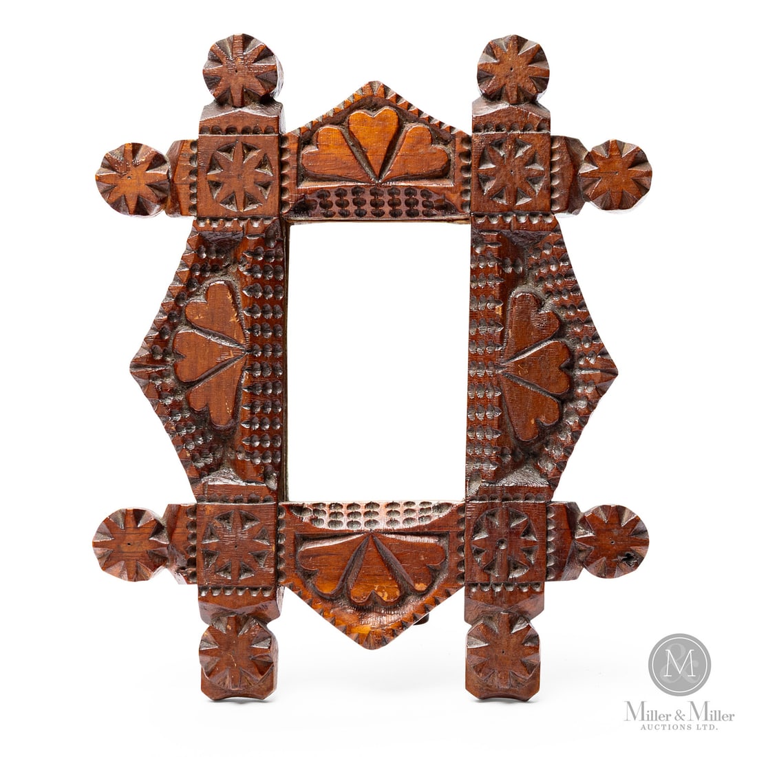 Chip Carved Frame with Hearts (1 of 6)