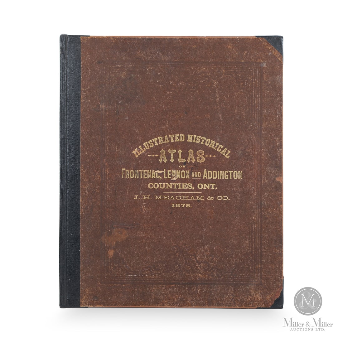 1878 Frontenac, Lennox, and Addington Atlas: Canadian. Paper. The "Illustrated Historical Atlas of Frontenac, Lennox and Addington Counties, Ont.", published by J.H. Meacham & Co., 1878. Includes maps and detailed views of houses, farms, and
