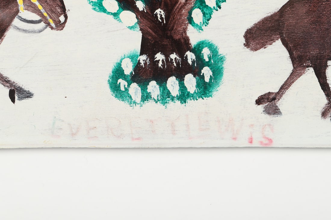 Everett Lewis Yoke of Oxen in Winter with Two Horses - 3