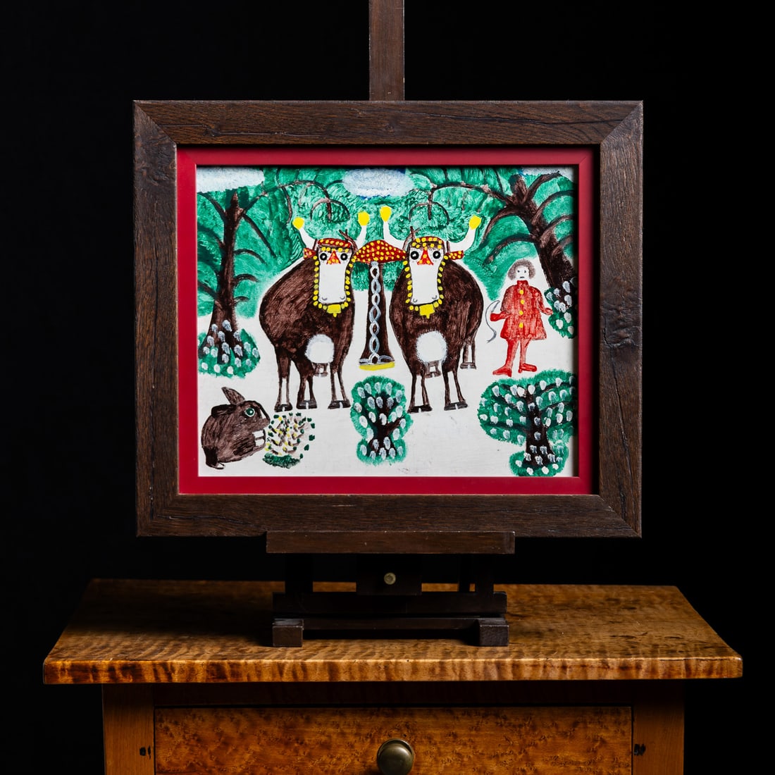 Everett Lewis Oxen with Maud - 9