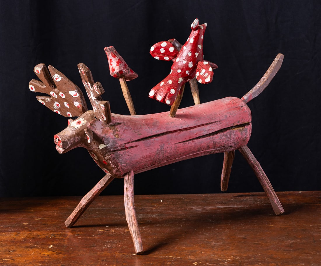 Edmond Chatigny Moose with Birds - 8